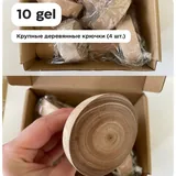 Деревянная подвесная полка, деревянные крючки 2