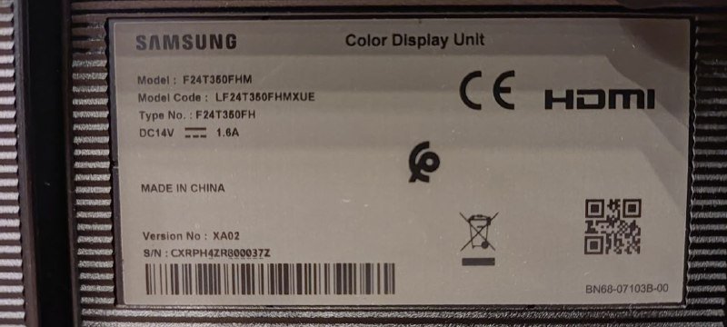 Монитор Samsung LF24T350FHMXUE 24 IPS 75Hz 2