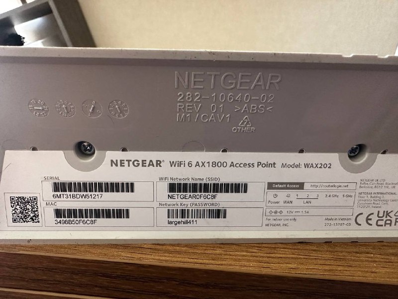 NETGEAR WAX202 Wi-Fi Роутер 3