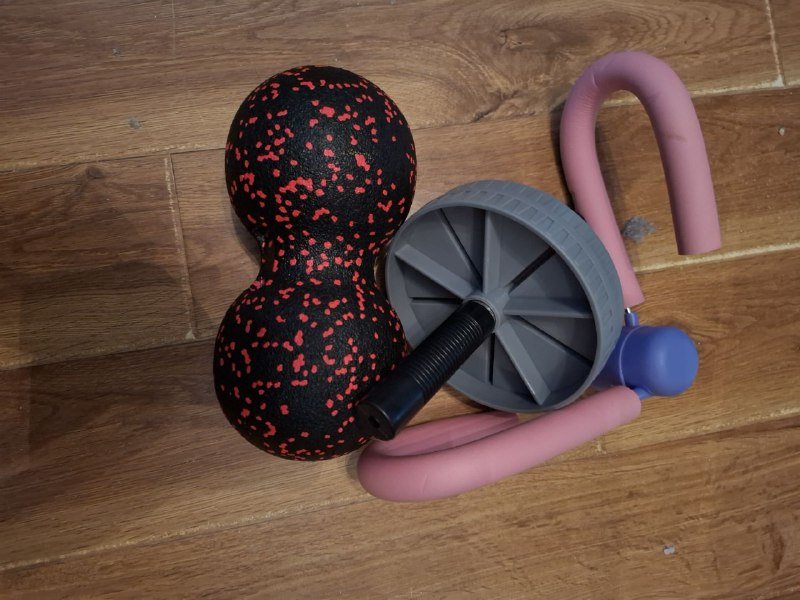 Набор для йоги и фитнеса коврики, эспандер, массажный мяч, блоки 2