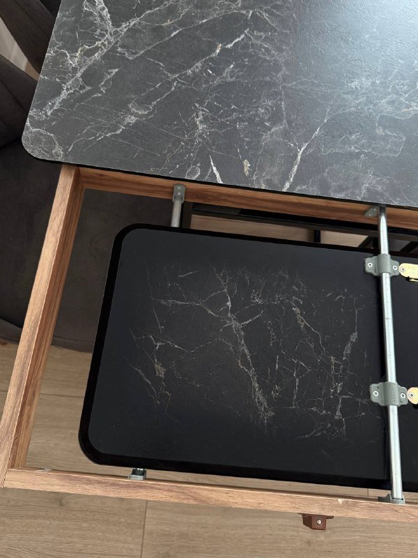 Обеденный раздвижной стол с 6 стульями 5