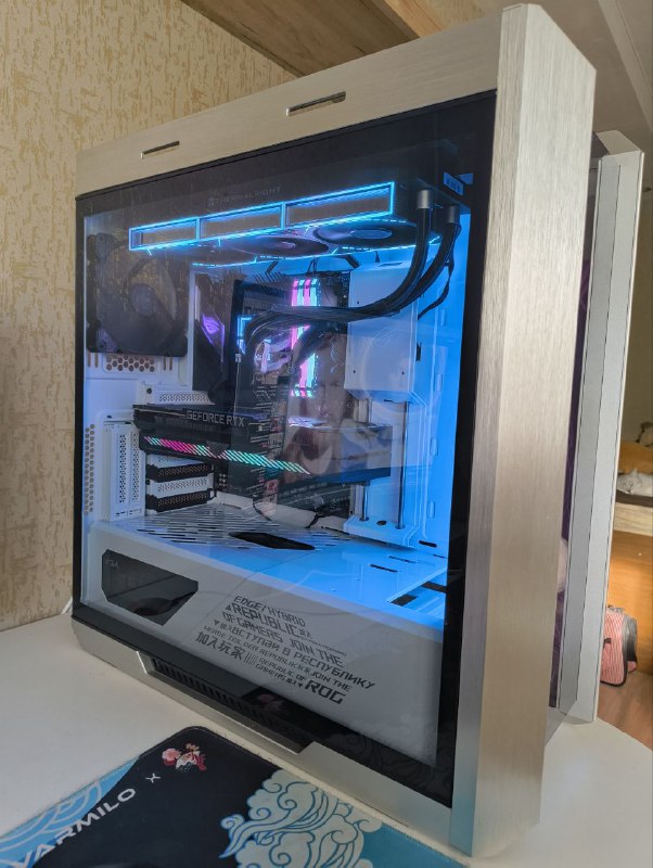 Компьютер ASUS ROG Strix, i9, RTX 3060Ti, клавиатура HyperX 2