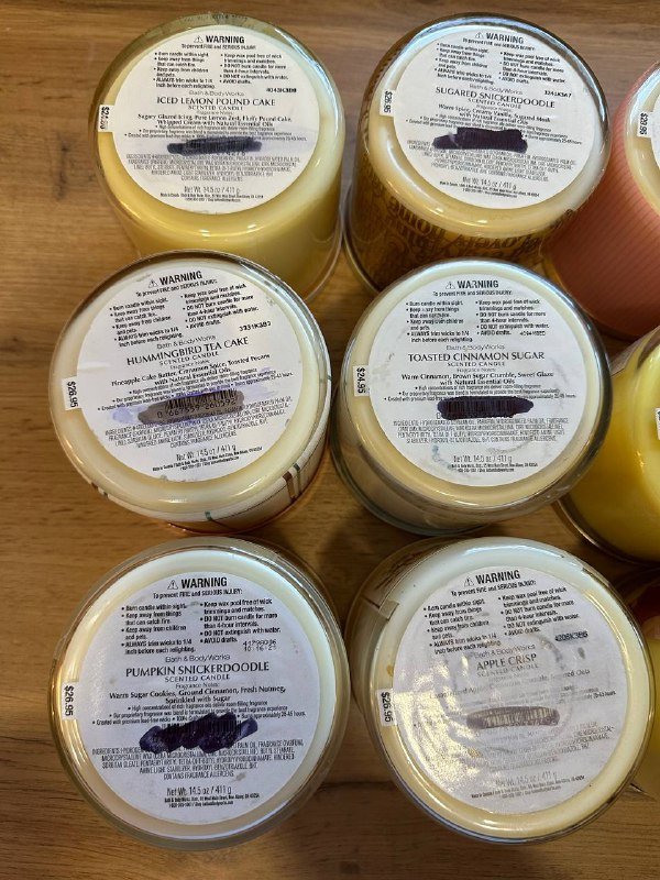 Свечки Bath and Body Works с тремя фитилями 4