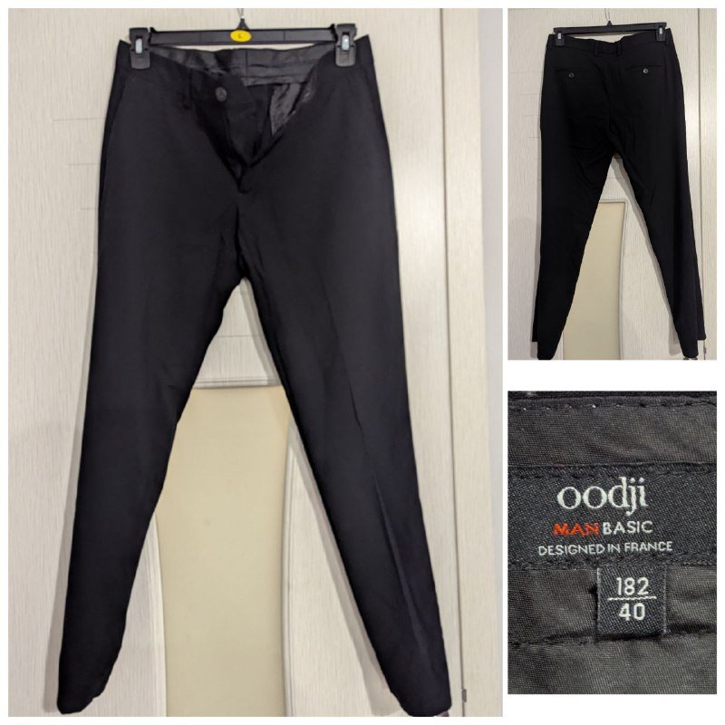 Рубашка классическая белая, рубашка серая, галстук с зажимом, брюки черные 4