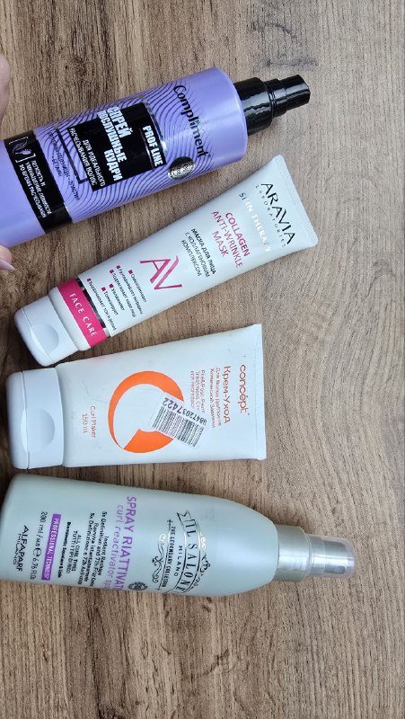 Маска для лица с коллагеном и уходовые средства для волос