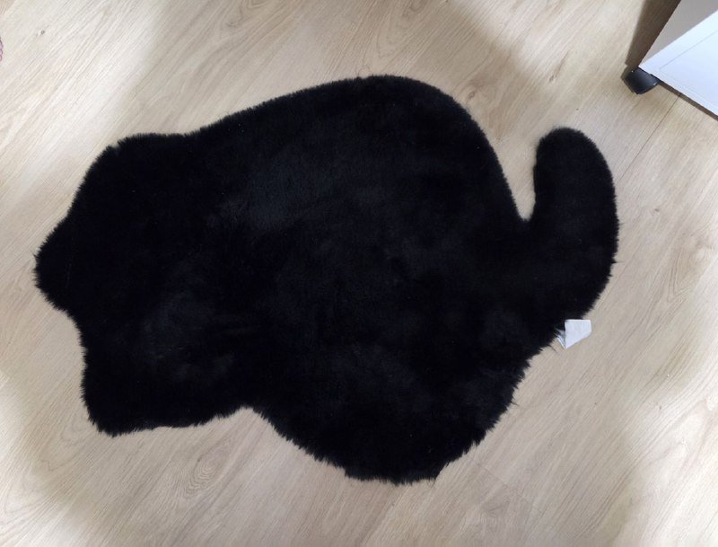 Коврик в форме котика 90х60 см