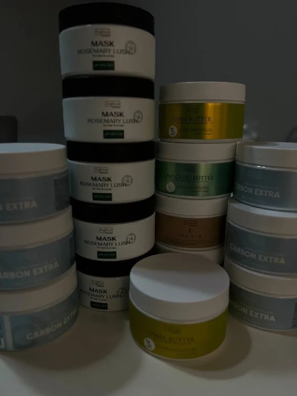Mask Rosemary Lush, Carbon Extra, Avocado Butter, Usma Butter, Lipid Filler