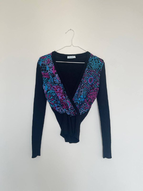 Винтажная блуза-корсаж Emilio Pucci с цветочным принтом 3