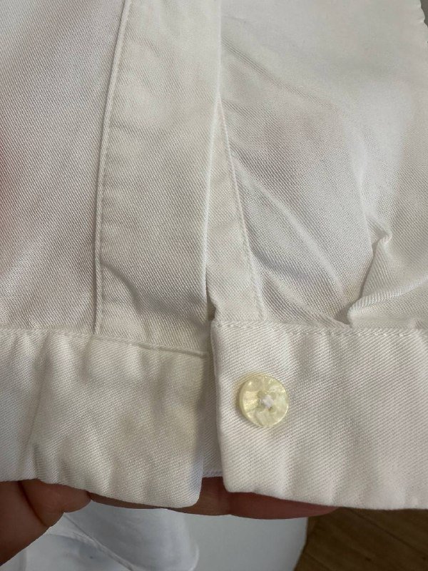 Белая удлиненная рубашка Massimo Dutti размер L 3