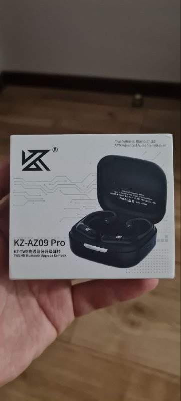 TWS модуль для наушников KZ-AZ09 pro, переходники MMCX и 0.78 mm 2-pin