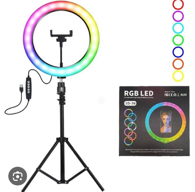 Кольцевая лампа RGB LED новая в коробке