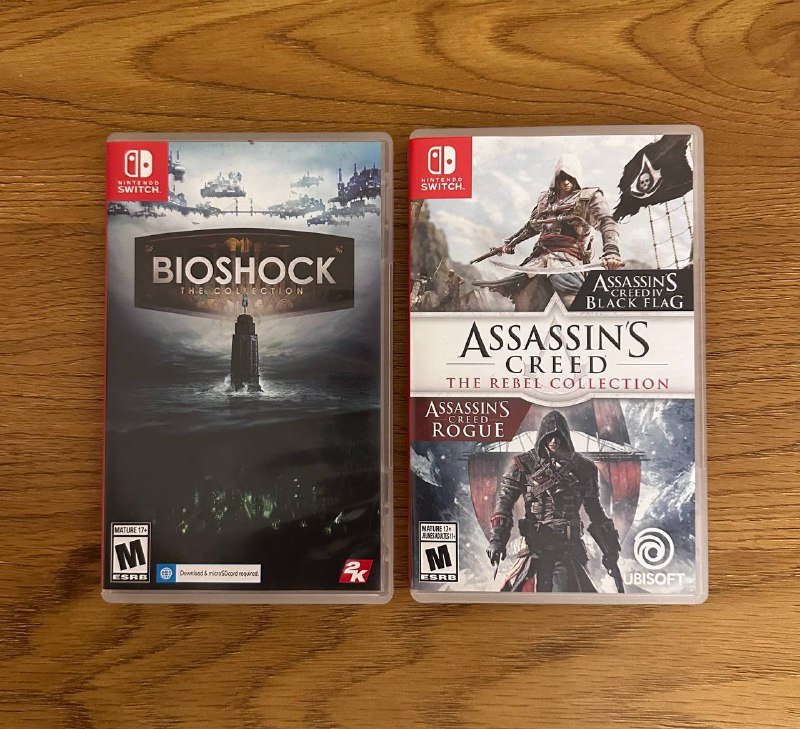 Игры для Nintendo Switch BIOSHOCK, ASSASSIN'S CREED