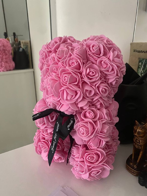 Комплект новых линз, декоративный мишка из розочек 8