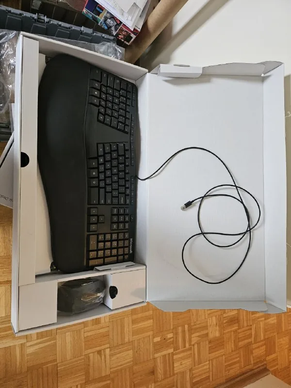 клавиатура Microsoft Ergonomic Desktop, мышь RJU-00013 1