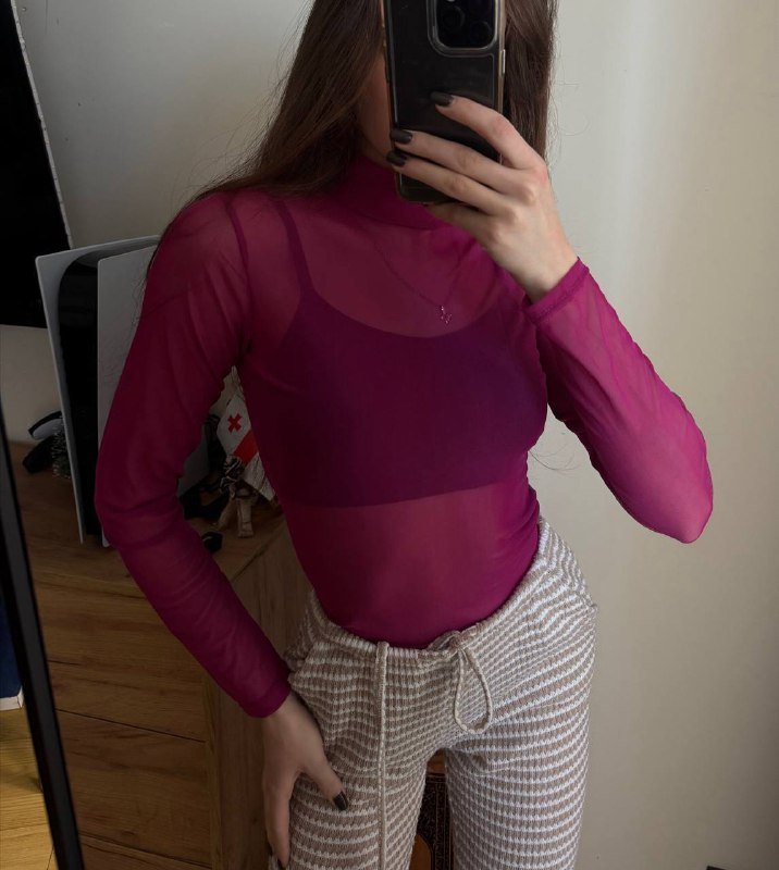 Женская водолазка сеточка белый, розовый, хаки 4