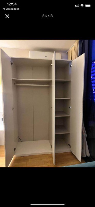 Трехстворчатый шкаф с зеркалом, барный маленький холодильник 5