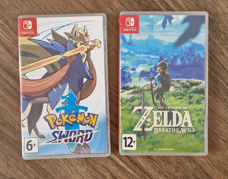 Картриджи Nintendo Switch The Legend of Zelda, Pokémon Sword 1