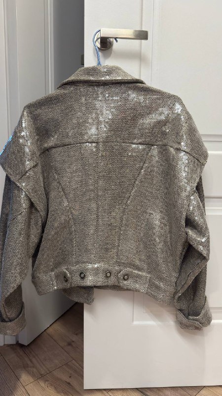 Новая куртка Polo Garage пайетки байкерская S 2