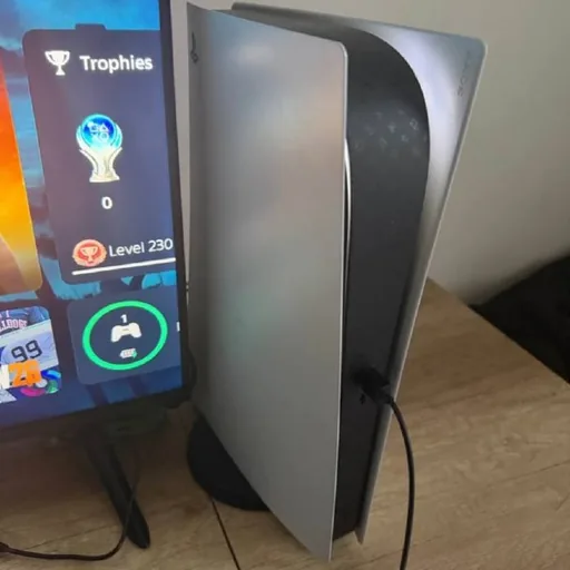 PlayStation 5 Digital, джойстик, кабели, подставка