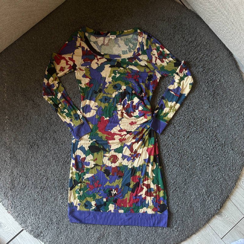 Винтажное трикотажное платье KENZO размер S