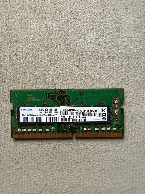 Оперативная память Samsung DDR4 16GB SODIMM 3200 MT/s