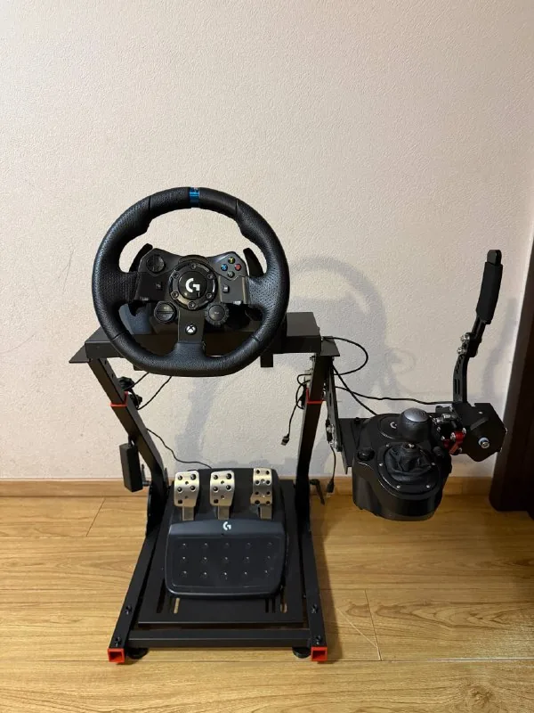 Logitech G923, педали, КПП, ручник, крепление 1