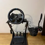 Logitech G923, педали, КПП, ручник, крепление 1