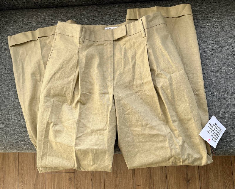 Льняной оверсайз костюм пиджак и брюки 8