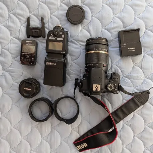 Canon EOS 700D, объективы, вспышка, рюкзак