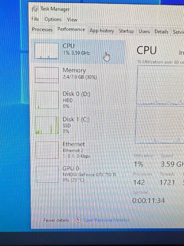 Системный блок Intel Core i3-8100, GTX 750 Ti, 8ГБ RAM, SSD+HDD 2