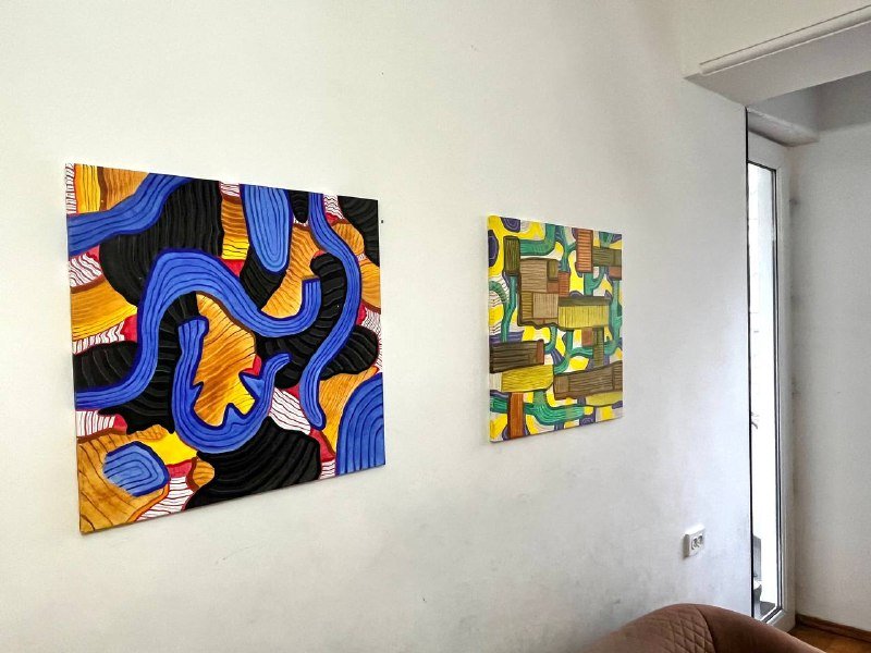 Авторская интерьерная живопись, 2 холста 60х60см 3