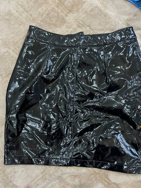 Лаковая юбка, Платье Zara 5