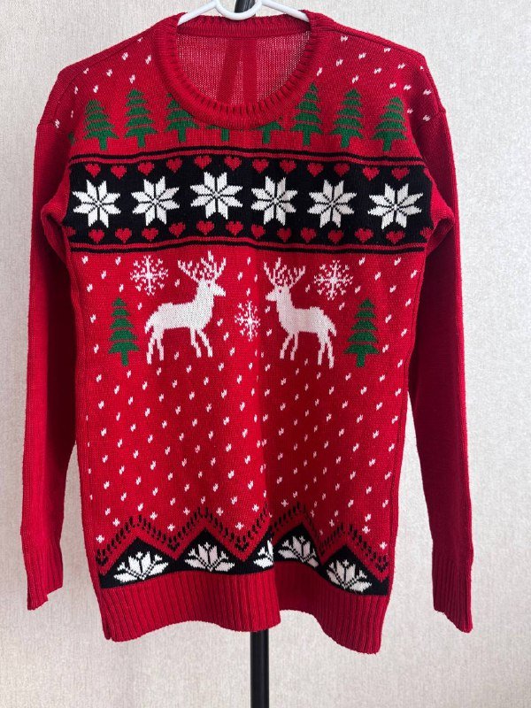 Новогодний свитер с оленем S-M