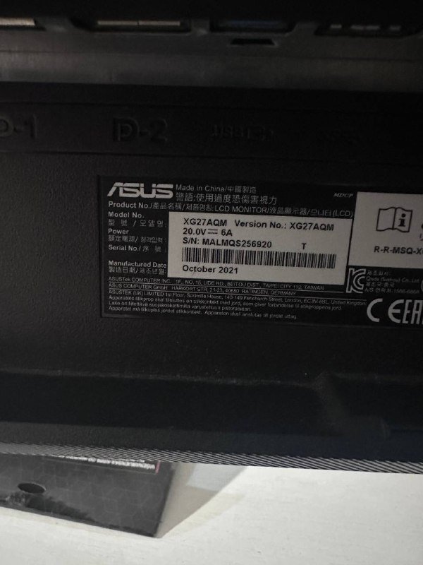 монитор ASUS ROG Strix XG27AQM 5