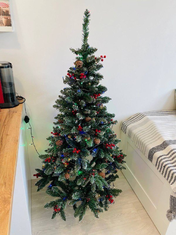 Ёлка 180 см с украшениями