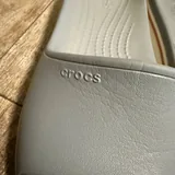 Crocs шлепанцы, белые шлепанцы 2