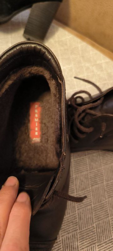 Мужские ботинки на меху натуральная кожа размер 42 3