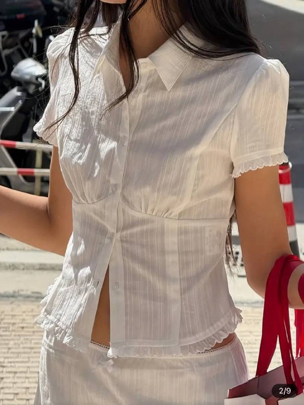 Блузка с рюшами XS/S