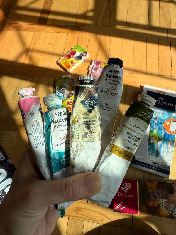 Масляные, акриловые, гуашь и акварельные краски 3