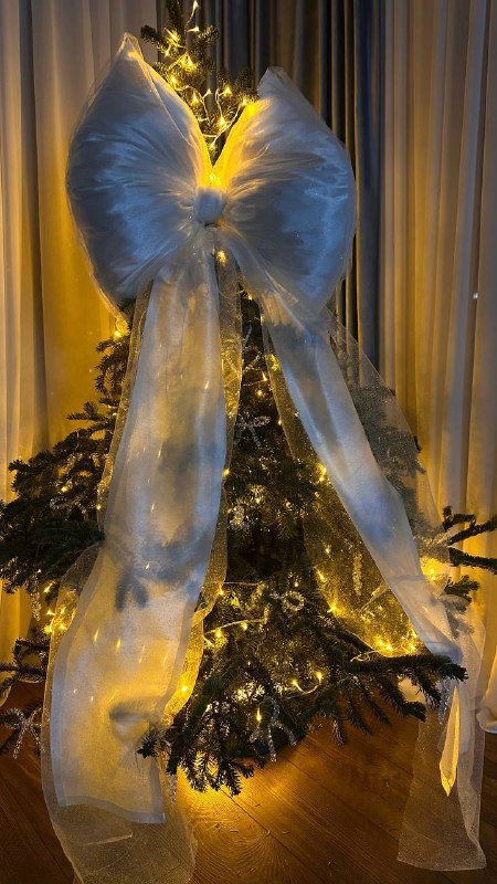 Трендовый бант на елку 2