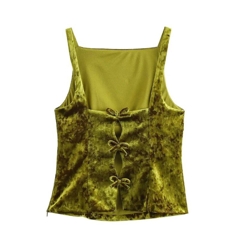 топ бархатный размер L женский 6