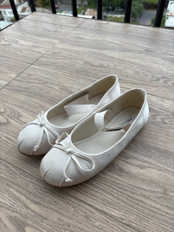 Балетки женские в стиле Miu Miu, размер 38