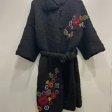 Knitted wool coat 1