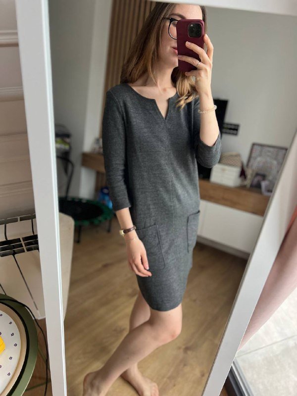 Шерстяное платье Marc O’Polo, размер 34, серое 2