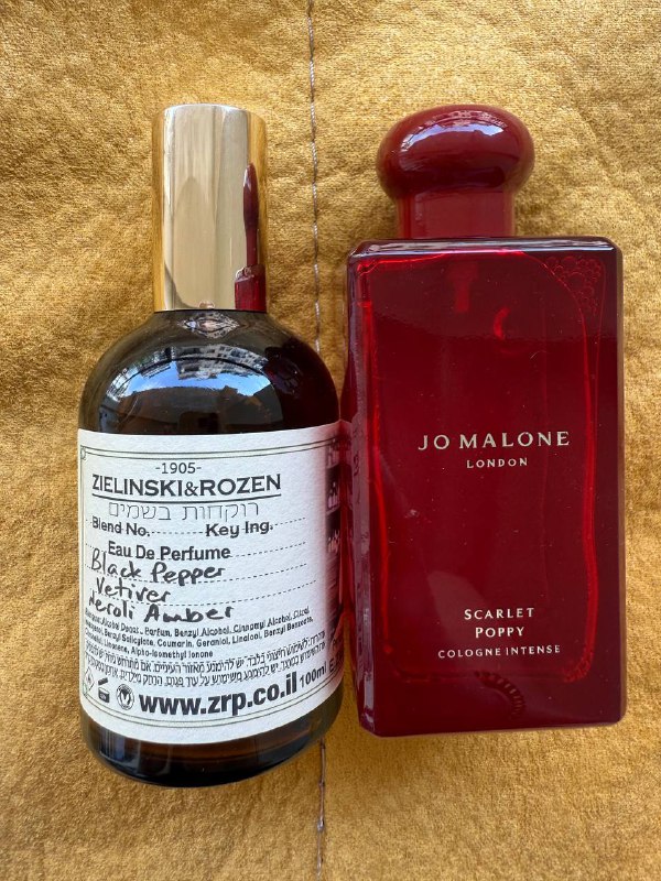 Jo Malone Scarlet Poppy 100мл, Zielinski and Rosen Black Pepper 100мл