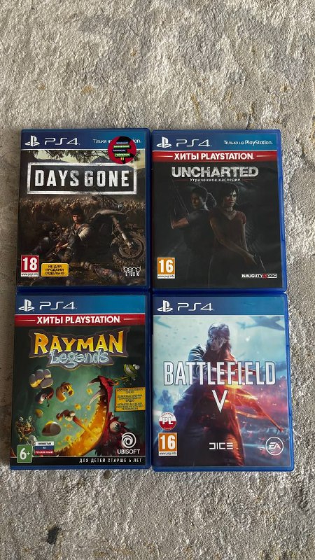 Rayman Legend, Uncharted, Days Gone, Battlefield 5 для PS4/5