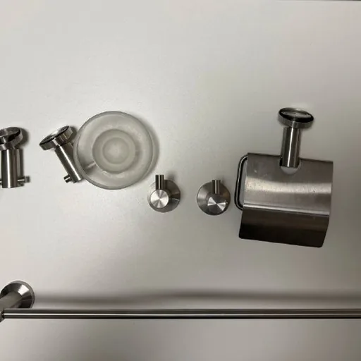 Chrome bathroom set