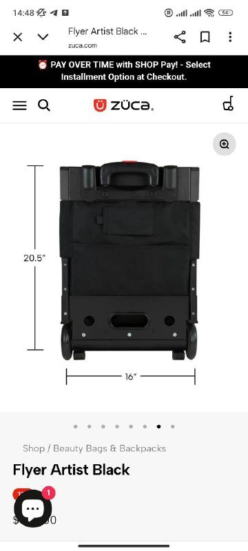 Профессиональный чемодан для визажиста Zuca Artist Pro 3