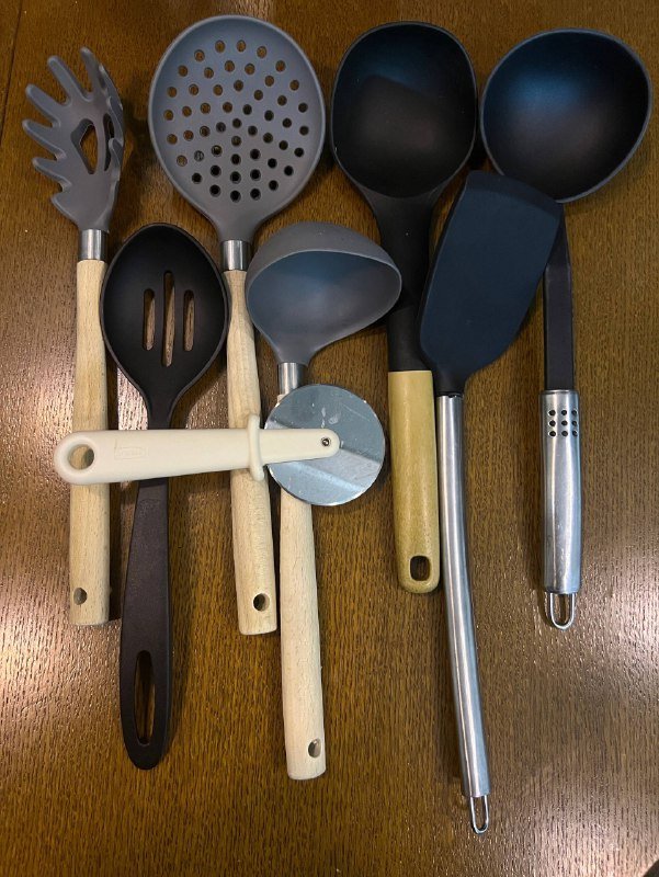 Силиконовые и пластиковые столовые приборы, нож для пиццы