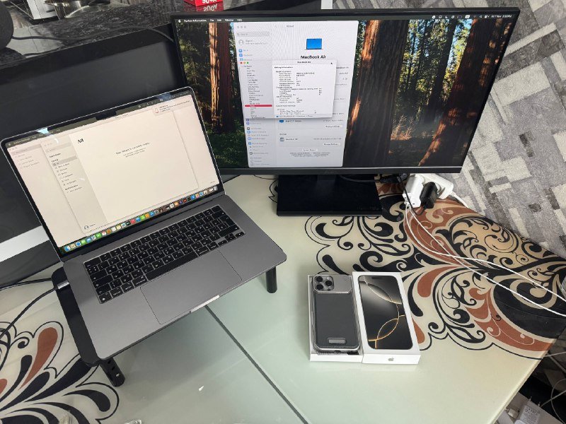 iPhone 16 pro max 256, MacBook Air 15 M2 8/256gb, монитор 27” Acer v277, AirPods Max 1